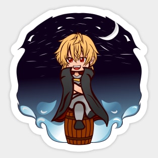 Chibi Vampire Halloween Sticker